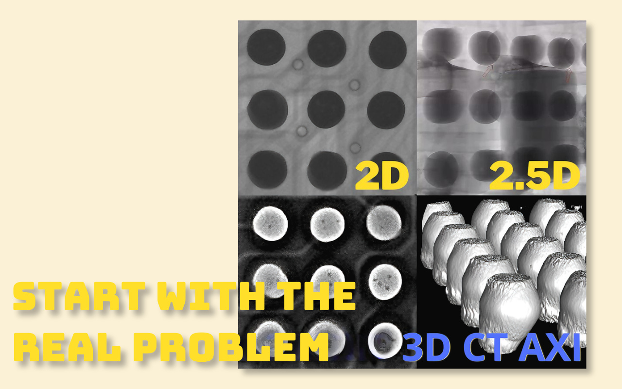 3. 2D, 2.5D, or 3D CT 3. 2D-, 2,5D- oder 3D-CT