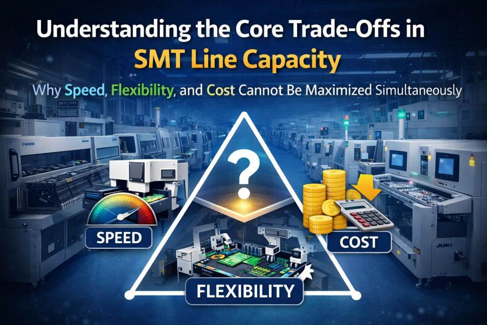 Understanding the Core Trade-Offs in SMT Line Capacity Die wichtigsten Kompromisse bei der SMT-Leitungskapazität verstehen