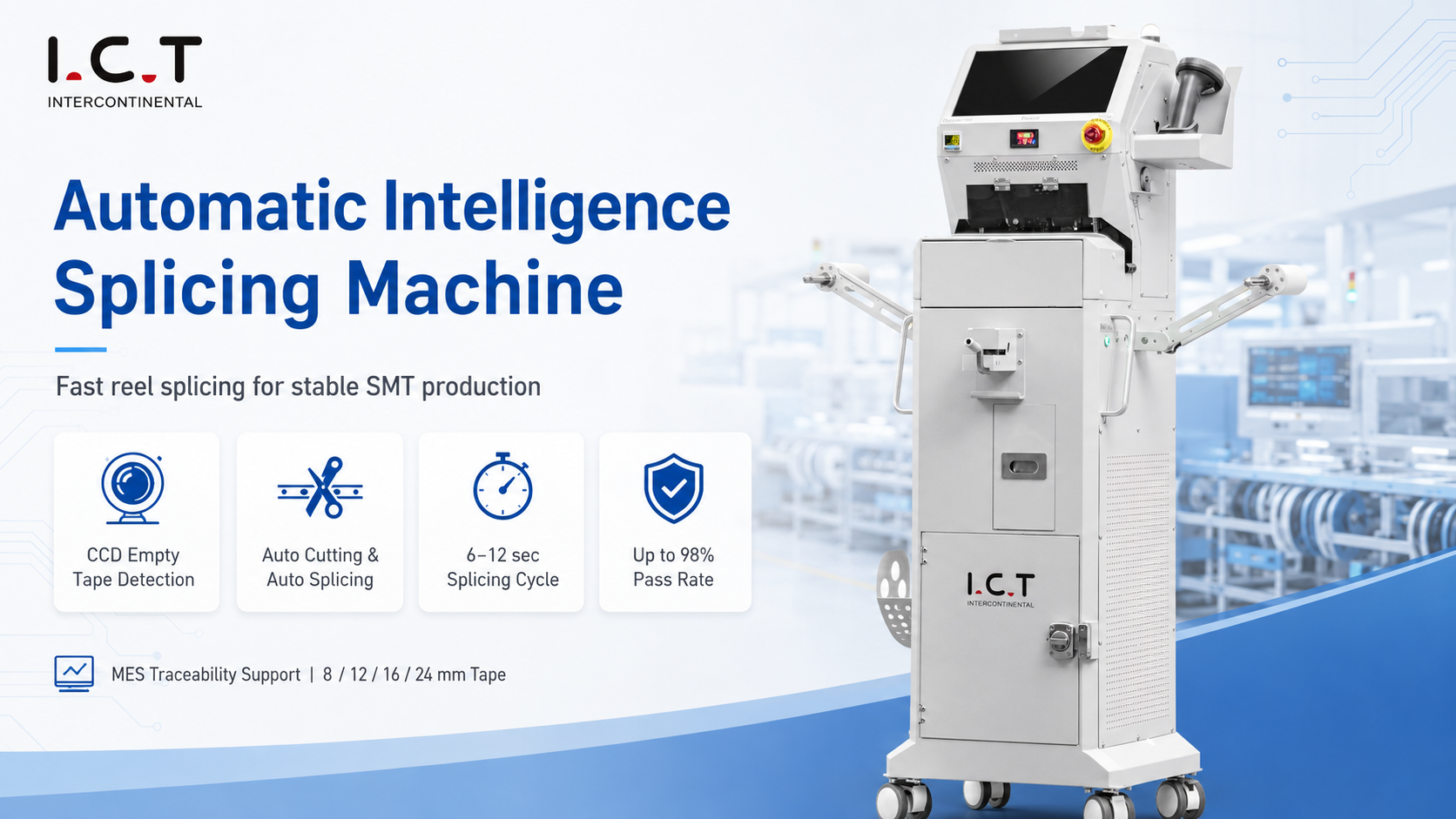 I.C.T Automatic Splicing Machine I.C.T Automatische Spleißmaschine