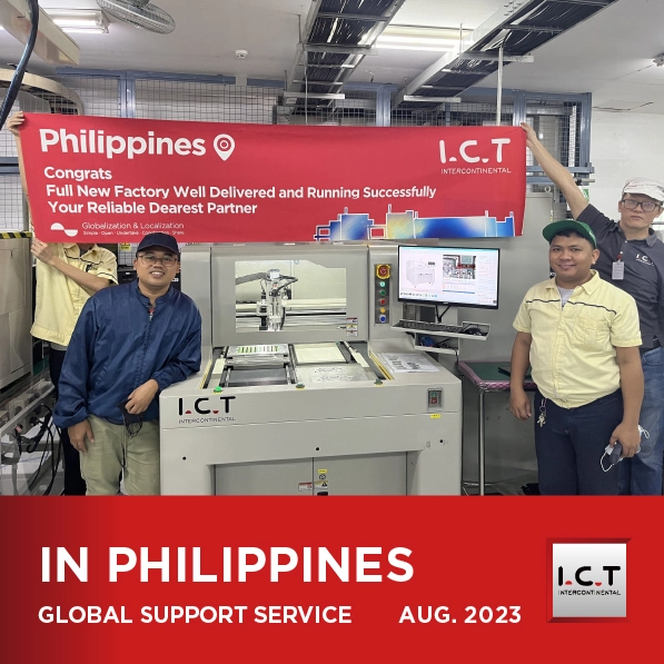 I.C.T Technischer Support für PCBA Router-Maschine für Hersteller elektronischer Konsumgüter auf den Philippinen