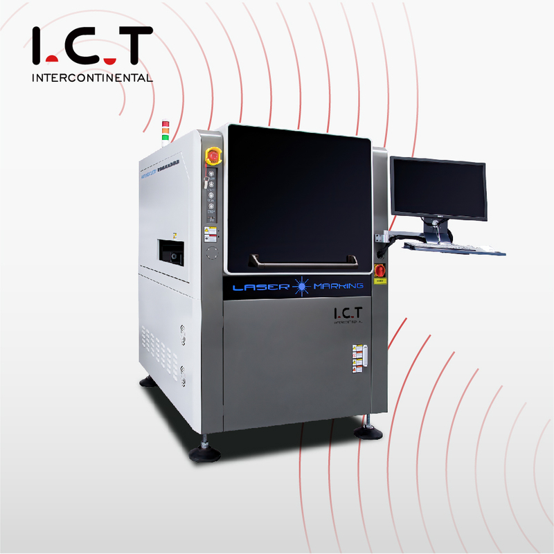 I.C.T |20-Watt-Faser-Farblasermarkierungsdruckmaschine mit IPG-Quelle