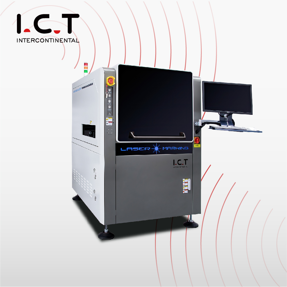 IKT |PCB-Faserfliege Qr-Code Lasermarkierungsdruckmaschine mit Rotation