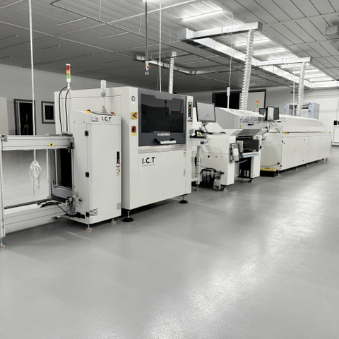 I.C.T | SMT Line Standard Automatische Lötpaste Schablone Sprühdruckmaschine