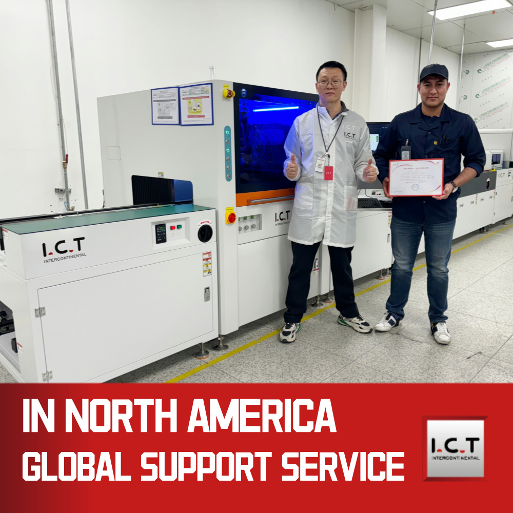 I.C.T | SMT Doppelte digitale Schutzbeschichtungsmaschine PCB Produktionslinie