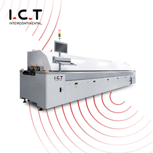 I.C.T |Heißluft-Reflow-Ofen, Nitro-Generator, T5-Zufuhr SMT Produktionslinie