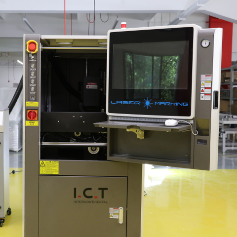 I.C.T | Geschlossene Faser-LED-Glühbirnen-Laserdruck- und -schneide-Markierungsmaschine