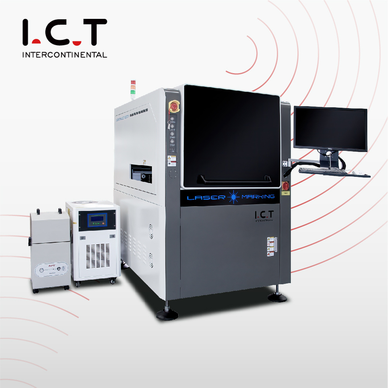 I.C.T |Laser-Ablaufdatumsdruckmaschine für SMT-Laptops