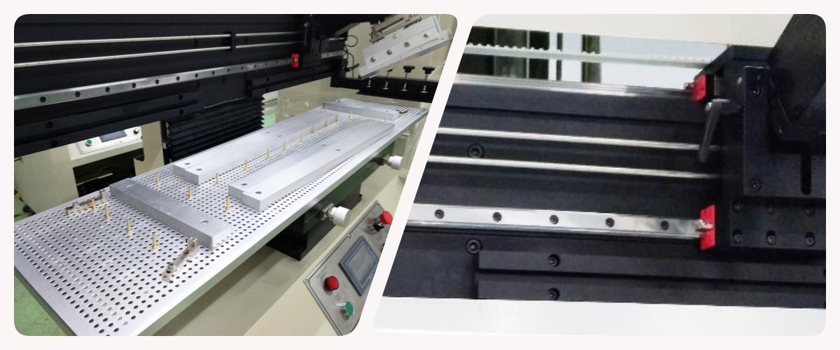 Platform and Drive system of semi-auto smt printer Plattform- und Antriebssystem des halbautomatischen SMT-Druckers
