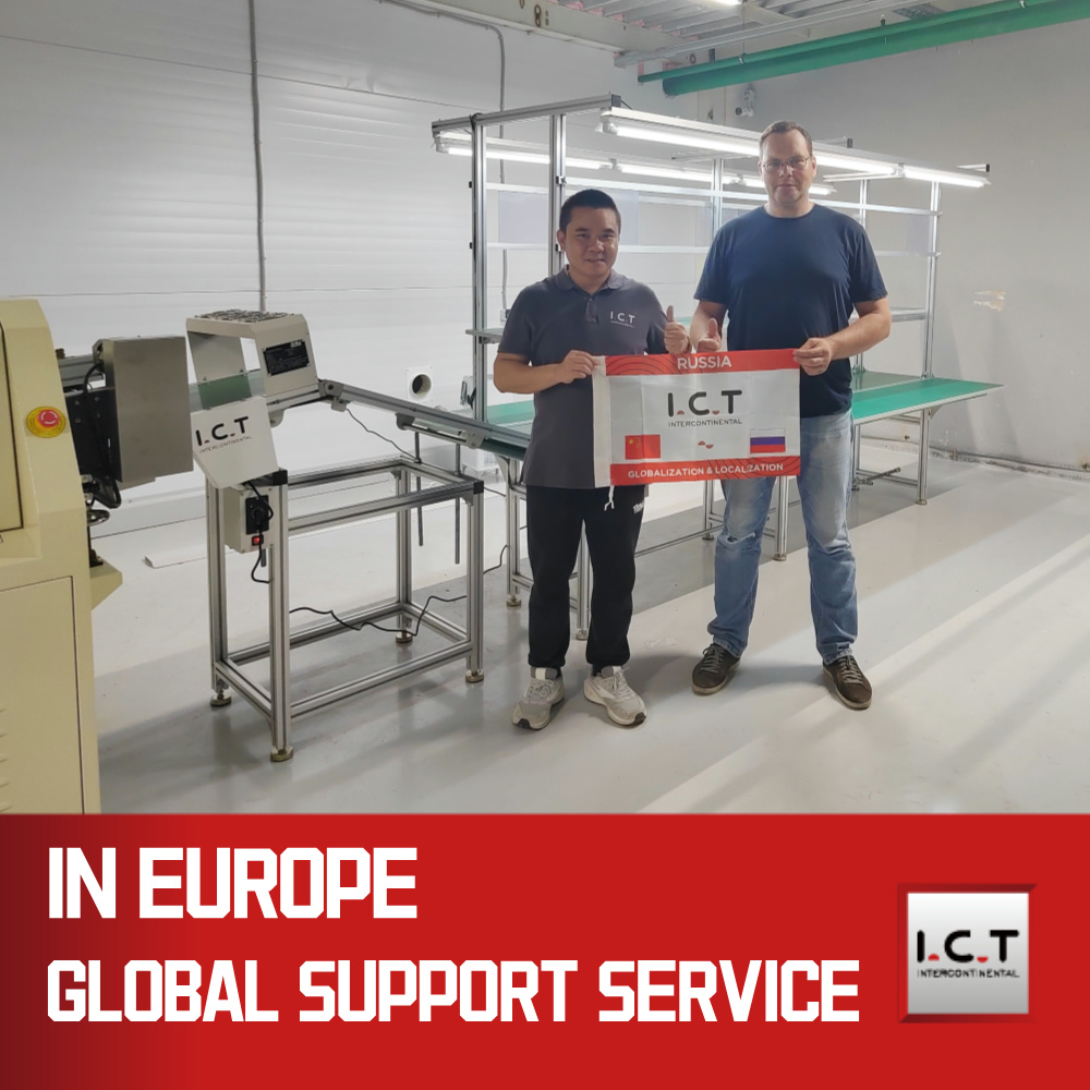 I.C.T | Bleifreie Wellenlötmaschine mit Doppelplattform für das iPhone