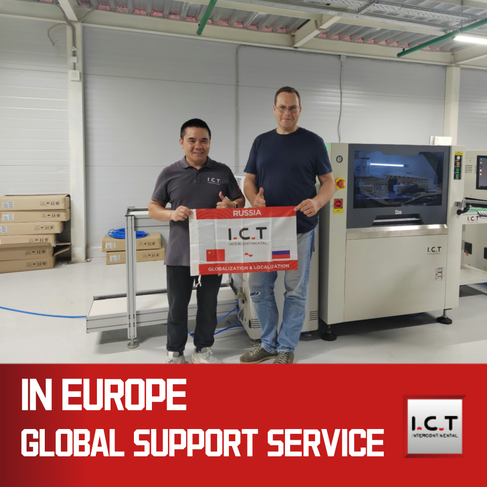 Vollautomatische SMT Drucker-Lötpaste Schablone PCB Siebdruckmaschine I.C.T-5134