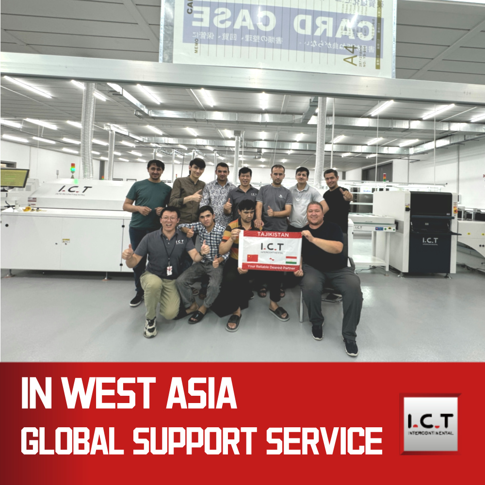 I.C.T | SMT Line Standard Automatische Lötpaste Schablone Sprühdruckmaschine