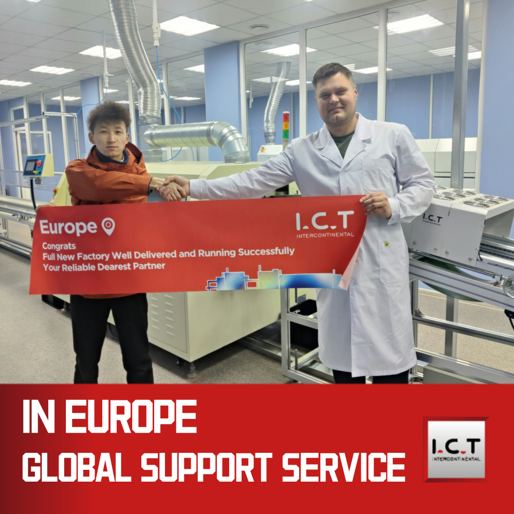 I.C.T | Niedriger Preis Wellenlötmaschine PCB Desktop-Flussmittelsprüher DIP-Lötmaschine