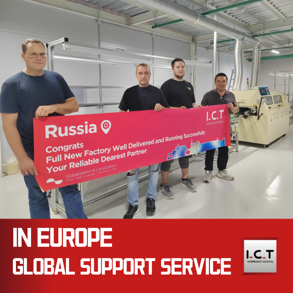 I.C.T | Bleifreie Wellenlötmaschine mit Doppelplattform für das iPhone