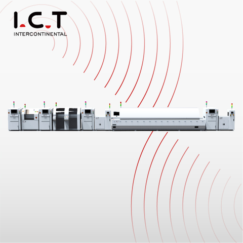 I.C.T |Hochpräzise Kamera-Hochgeschwindigkeitslinie Hochauflösende SMT Offline-Produktionslinie