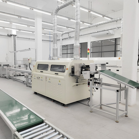 I.C.T | Tauchlötmaschine für Wärmetauscher PCB Wellenlötmaschine THT Maschine