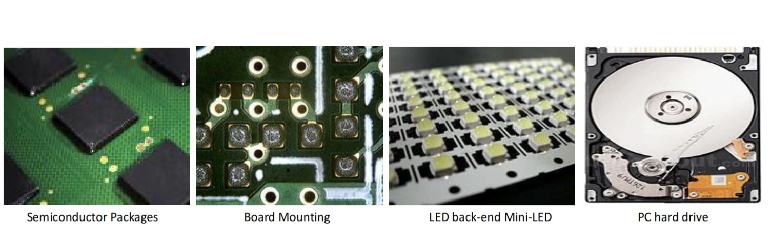 Anwendung einer hochpr&auml;zisen Lotpasten-Jet-Dosiermaschine