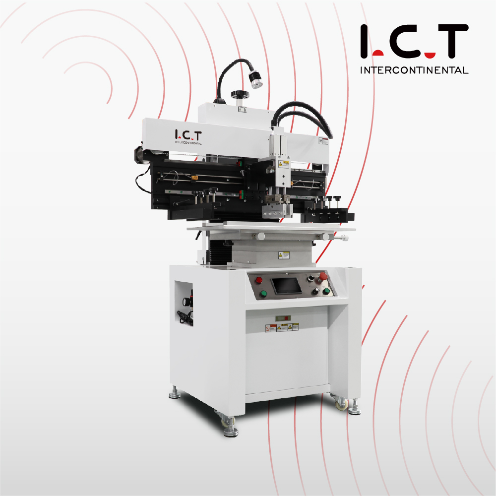 P12 ICT Halbautomatischer Schablone Drucker SMT PCB Halbautomatische Pastendruckmaschine