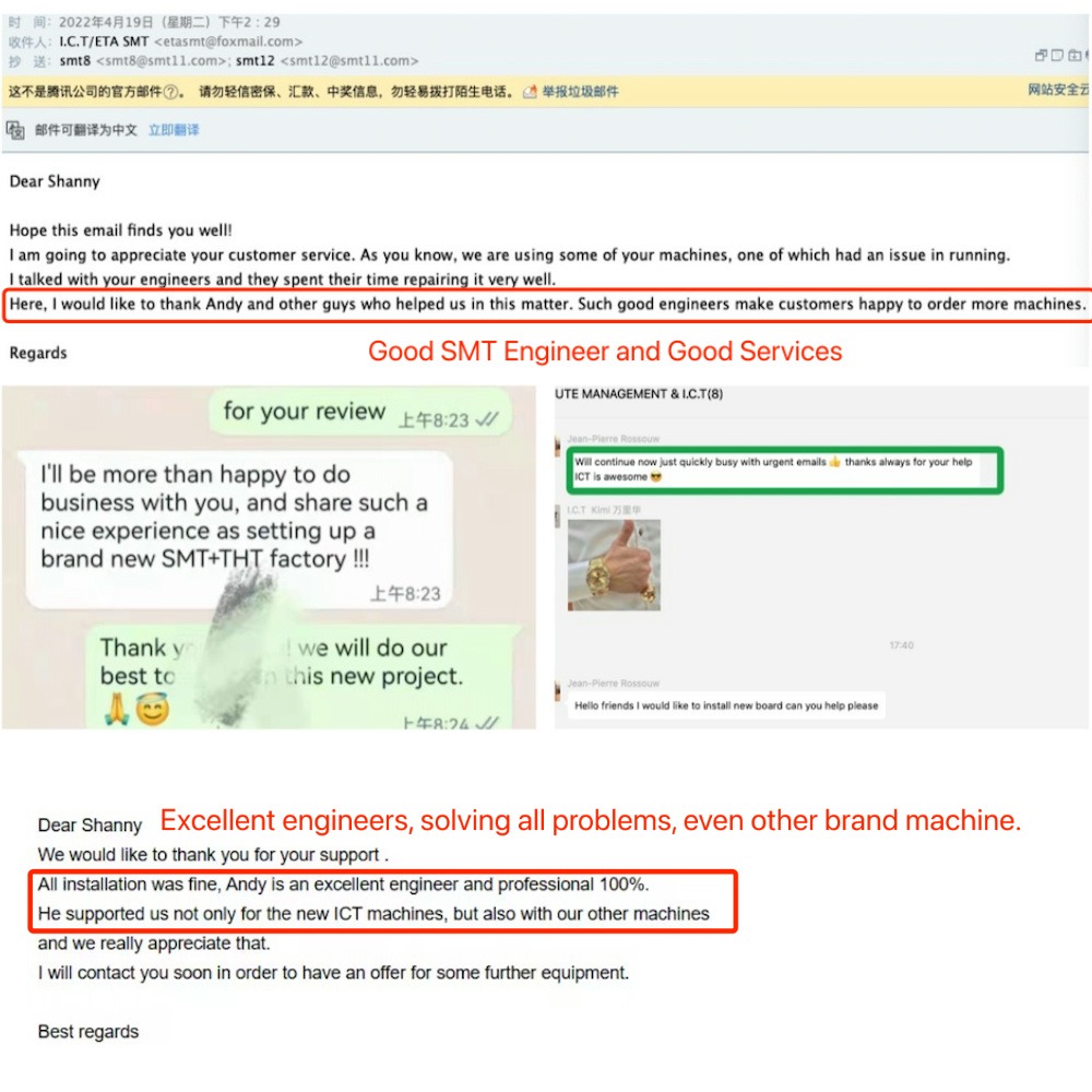 I.C.T | Eta SMT Halblotpaste Automatische Schablonendruckermaschine