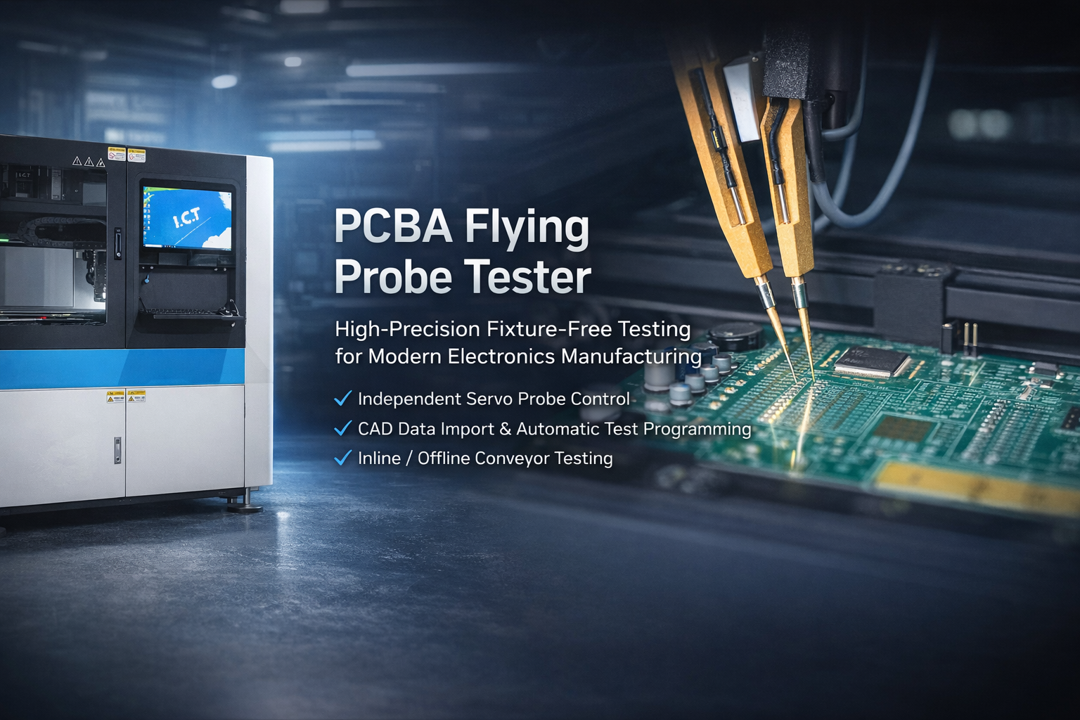 I.C.T-A40 PCBA Flying Probe Tester