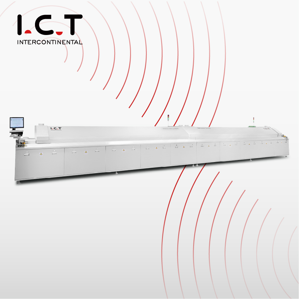 I.C.T-L24 |Professionelle, maßgeschneiderte 24-Zonen-PCB SMT Reflow-Ofenmaschine