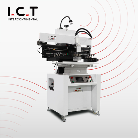 I.C.T |Stabil arbeitender Doppelrakel Halbautomatischer SMT Schablonendrucker