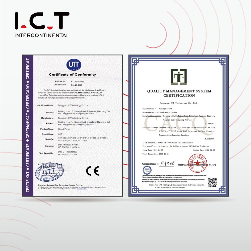 I.C.T-5134 | Online vollautomatischer Lotpastendrucker SMT Maschine für LED