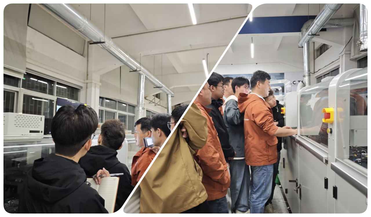 I.C.T Ingenieure erhalten eine Schulung zum selektiven Wellenl&ouml;ten