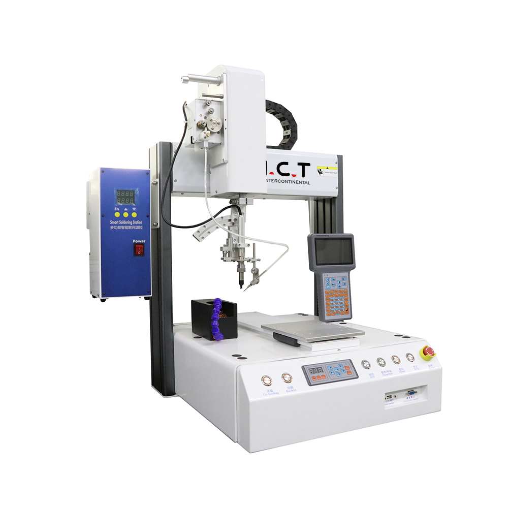 I.C.T |Automatischer 5-Achsen-Elektrokolben PCB Tauchwerkzeug-Lötroboter