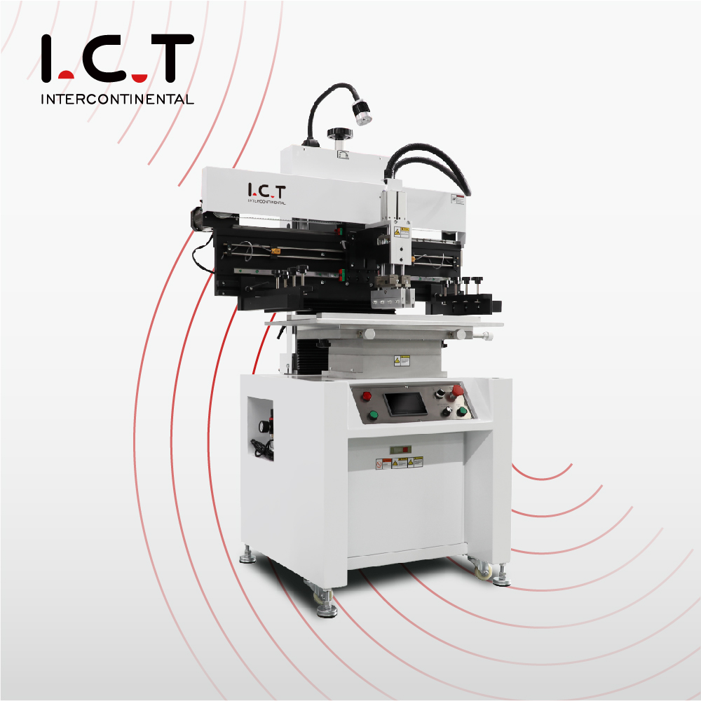 I.C.T |Halbautomatischer Vakuumsieb-Lötpastendrucker zum Auftragen von Lot
