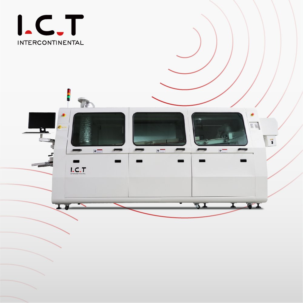 I.C.T |Doppelplattform-Stickstoffwellenlötmaschine Acrab450