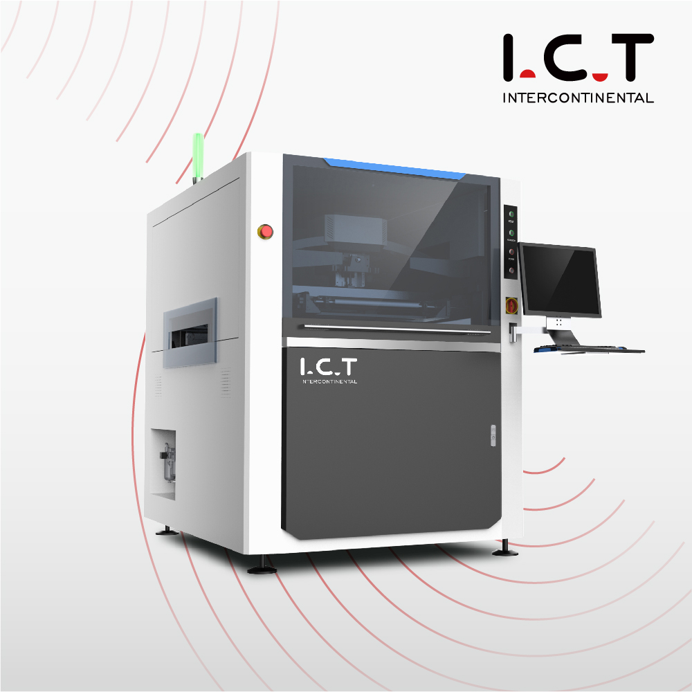 ICT SMT PCB Vollautomatische Lötpasten-Schablonendruckmaschine