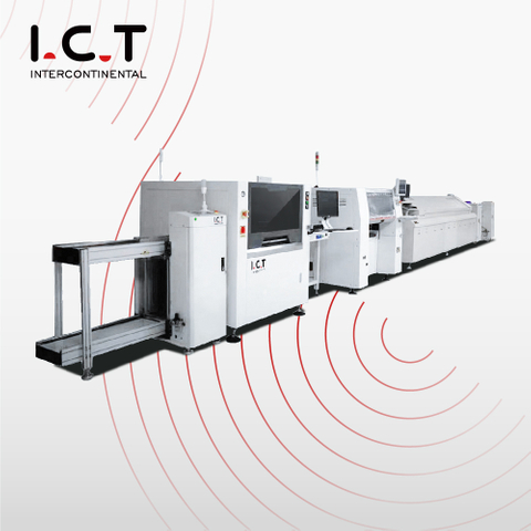 I.C.T |Kostengünstige SMT PCB Montage-Produktionslinie mit hoher Geschwindigkeit
