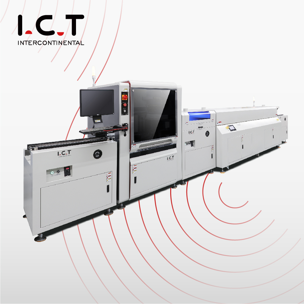 I.C.T |SMT Doppelte digitale Schutzbeschichtungsmaschine PCB Produktionslinie