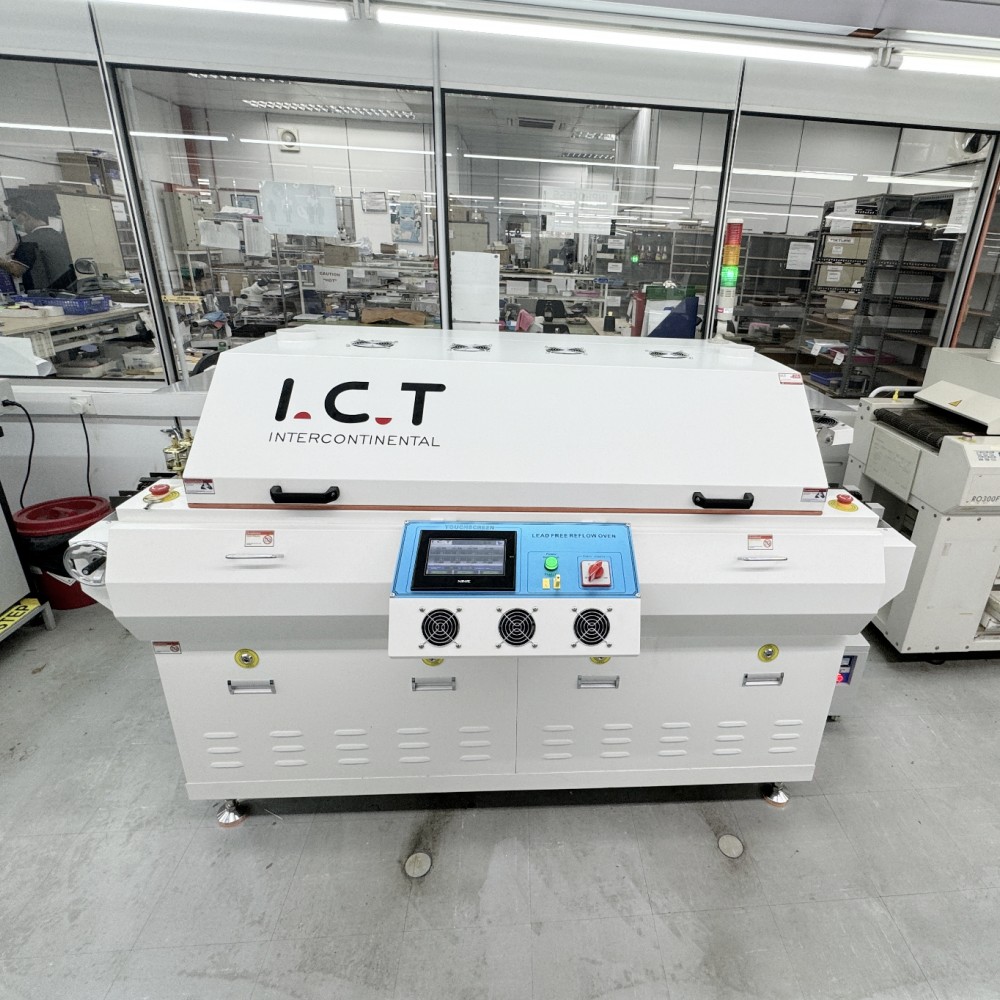 I.C.T | Günstiger 6-Zonen-Inline-Reflow-Ofen zum Fabrikpreis