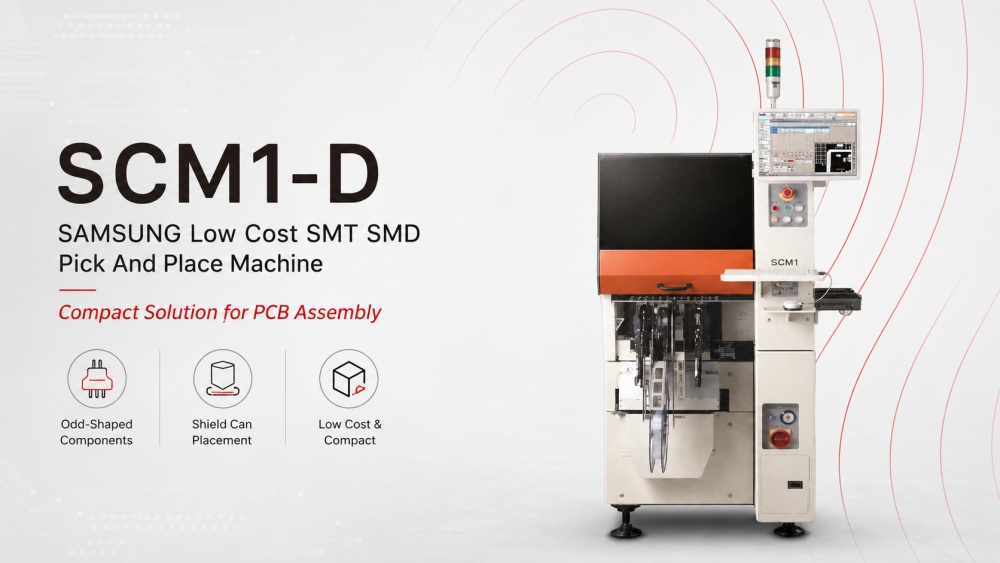 SCM1-D SAMSUNG Low Cost SMT SMD Pick-and-Place-Maschine