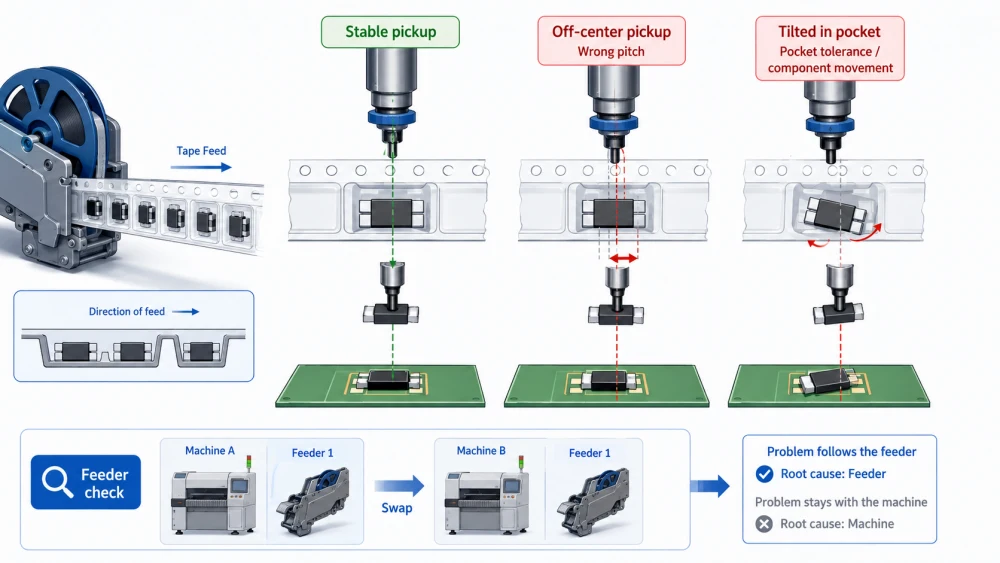 Feeder-Genauigkeit und Pickup-Position.webp