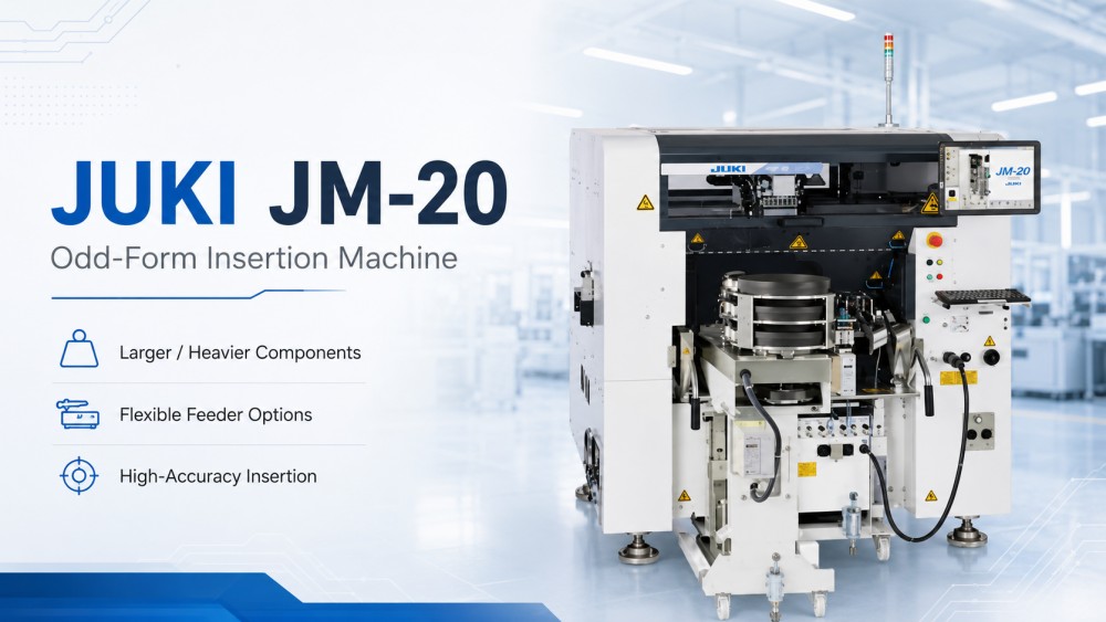JUKI-Einf&uuml;gungsmaschine f&uuml;r ungerade Formen
