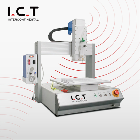 I.C.T | 3-Achsen-Kolben-Tischklebemaschine für PCB-Dosierung in SMT-Produktion