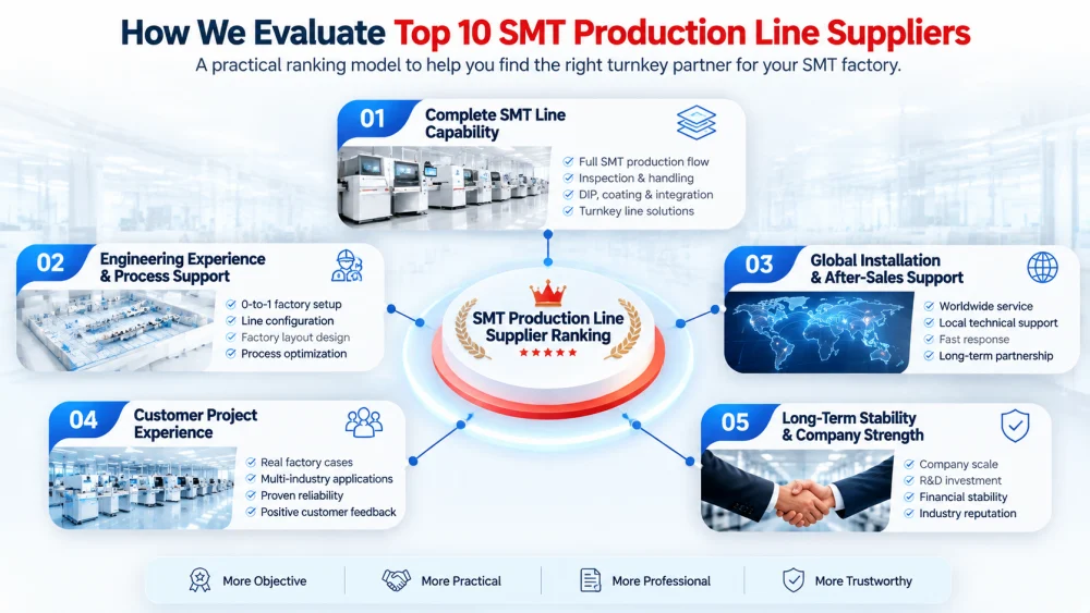 SO bewerten Sie die Top 10 SMT Produktionslinienlieferanten.webp